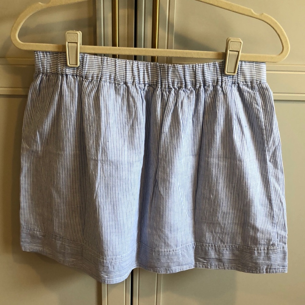 J. Crew Factory striped mini skirt